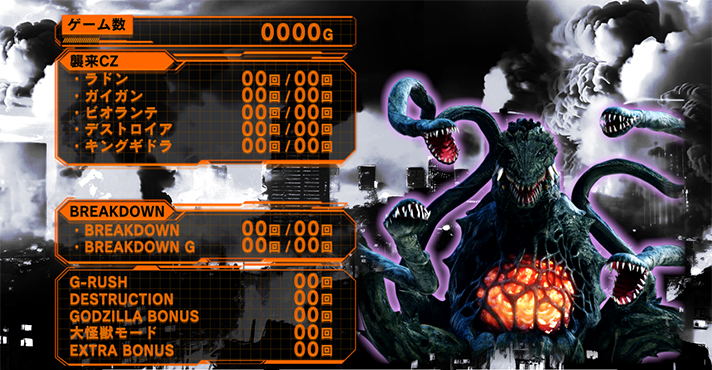 ゴジラメニュー画面天国